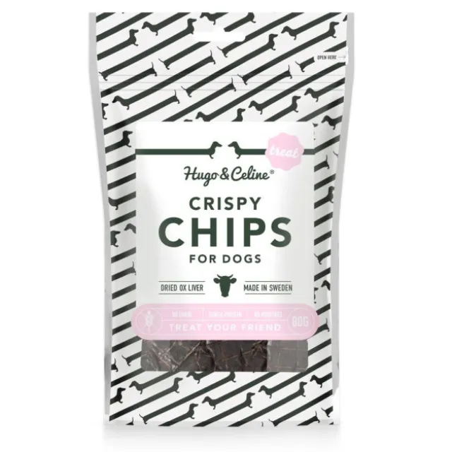 Hugo&Celine Crispy Chips Nötlever 80 g