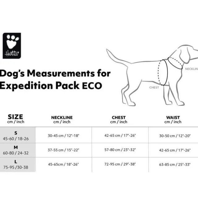 Hurtta Expedition Pack ECO Klövjeväska Grå