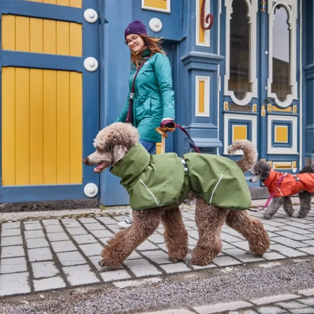 Hurtta Mudventure ECO Regnjacka till Hund Grön