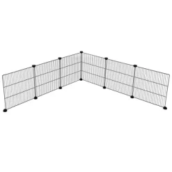Kerbl Gallersektioner till Smådjurshage Metall Svart 6-pack