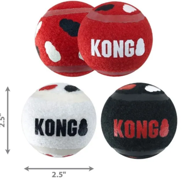 KONG Signature Sport Bollar M 6 cm 3-pack