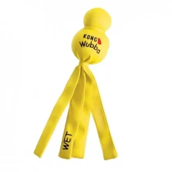 KONG Wubba Wet Flytande Hundleksak Gul 35,5 cm
