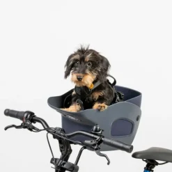 Kvisp Cykelkorg till Hund med Sele Grå