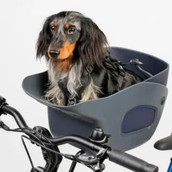Kvisp Cykelkorg till Hund med Sele Grå