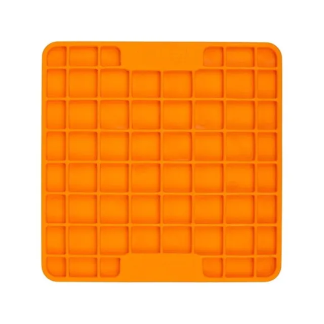 LickiMat Playdate Slickmatta Mini Orange 15 cm