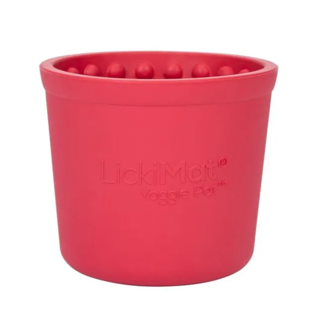 LickiMat Yoggie Slow Feeder Matskål Rosa 9,5 cm