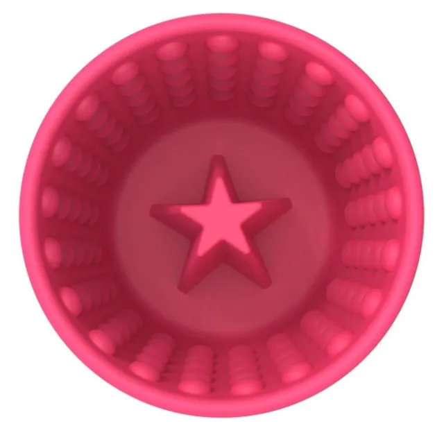 LickiMat Yoggie Slow Feeder Matskål Rosa 9,5 cm