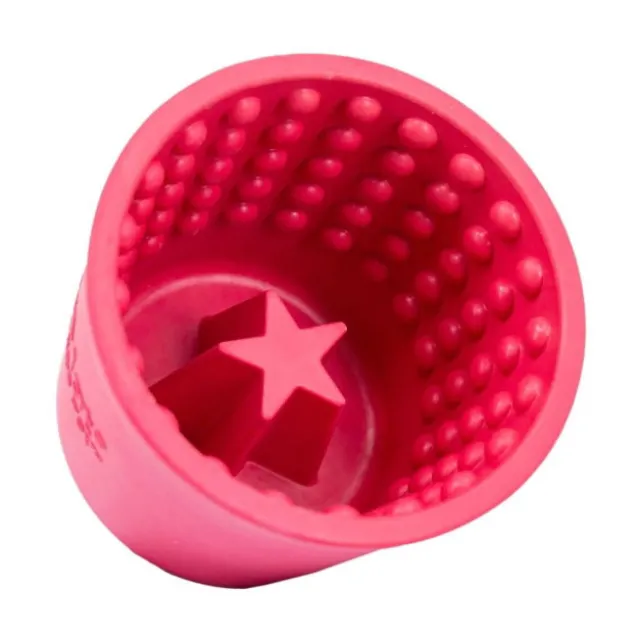 LickiMat Yoggie Slow Feeder Matskål Rosa 9,5 cm