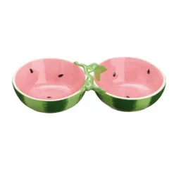 Little&Bigger Juicy Vibes Keramikskål Dubbel Vattenmelon 23,5 cm