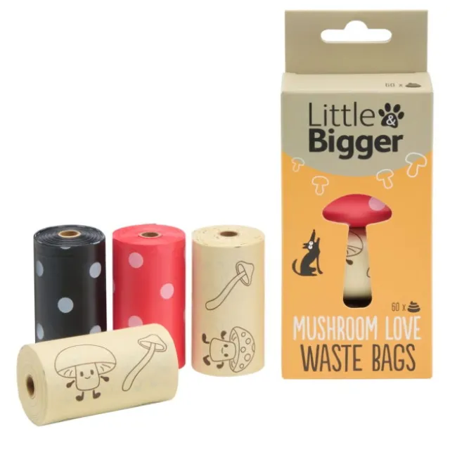 Little&Bigger Mushroom Love Bajspåsar 4 x 15 st