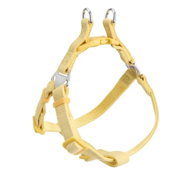 Little&Bigger Puppy Basics Taffi Step-in Hundsele Gul