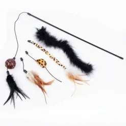 Little&Bigger Pure Purr Kattvippa med 5 Leksaker