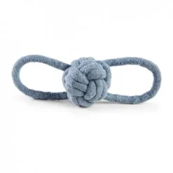 Little&Bigger Recycled Cotton Repboll med Öglor Blå
