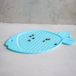 Little&Bigger Silicone Place Mat Fish Aqua