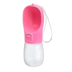 Little&Bigger Voyage Hundflaska med Skopa Rosa 300 ml