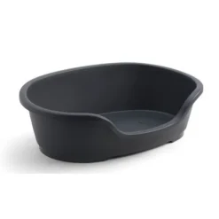 Moderna Domus Hundbädd Plast Oval Svart
