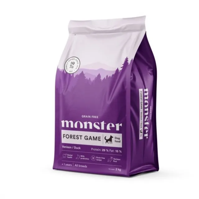 Monster Dog Adult Grain Free All Breeds Forest Game Venison & Duck
