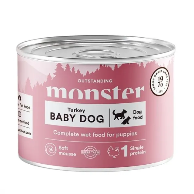 Monster Puppy Baby Mousse Turkey 190 g