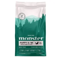 Monster Puppy Grain Free Small&Medium Breed Lamb & Duck