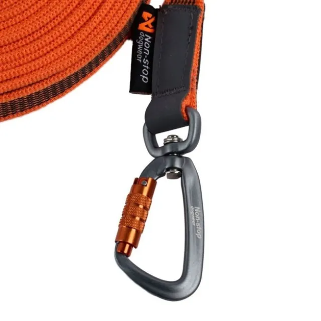Non-Stop Dogwear Friction Långlina Hundkoppel Orange