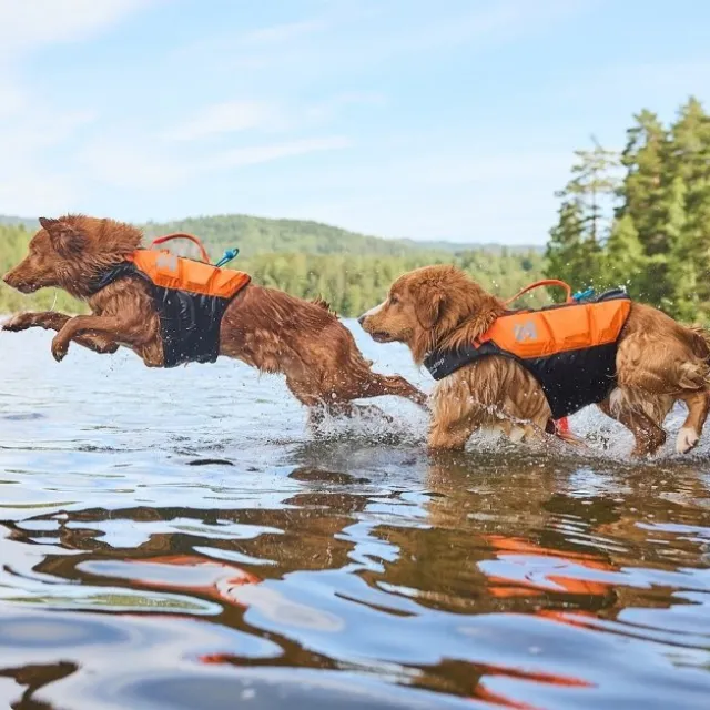Non-Stop Dogwear Protector Flytväst till Hund Orange & Svart