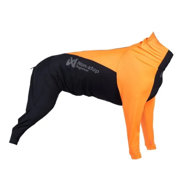 Non-stop Dogwear Protector Hundoverall för Hanhundar Svart & Orange