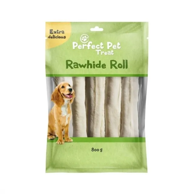 Perfect Pet Rawhide Tuggrulle 22 cm 10-pack