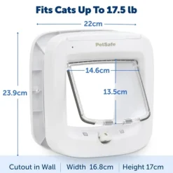 PetSafe Microchip Kattlucka Vit
