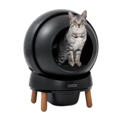 PetSafe SmartSpin Självrensande Kattlåda Svart