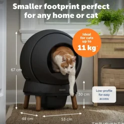 PetSafe SmartSpin Självrensande Kattlåda Svart