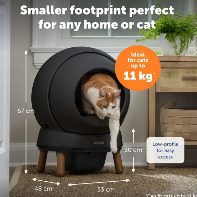 PetSafe SmartSpin Självrensande Kattlåda Svart
