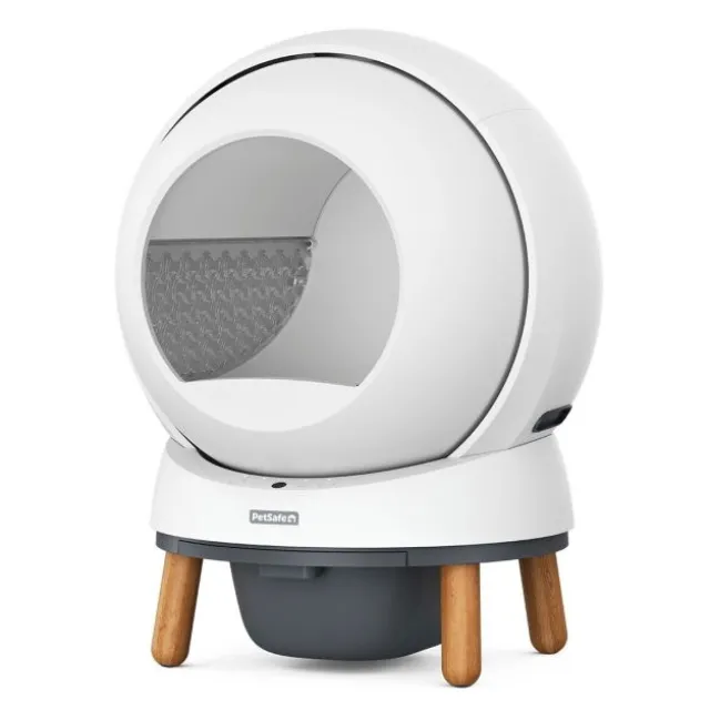 PetSafe SmartSpin Självrensande Kattlåda Vit