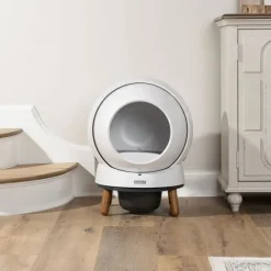 PetSafe SmartSpin Självrensande Kattlåda Vit
