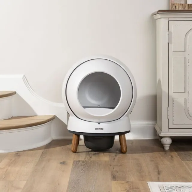 PetSafe SmartSpin Självrensande Kattlåda Vit