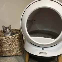 PetSafe SmartSpin Självrensande Kattlåda Vit