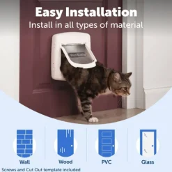 Petsafe Staywell Kattlucka Magnet Vit 400