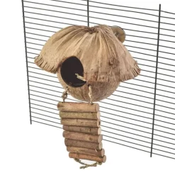Quapas! Cozy Hängande Fågelleksak med Krypin Kokosnöt