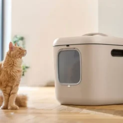 Rotho MyPet Biala Kattlåda med Tak XL Cappuccino