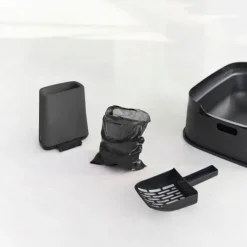 Rotho MyPet Biala Kattsandsspade & Hållare Svart