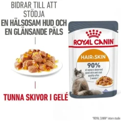 Royal Canin Hair & Skin Care Jelly Adult våtfoder för katt 12 x 85 g