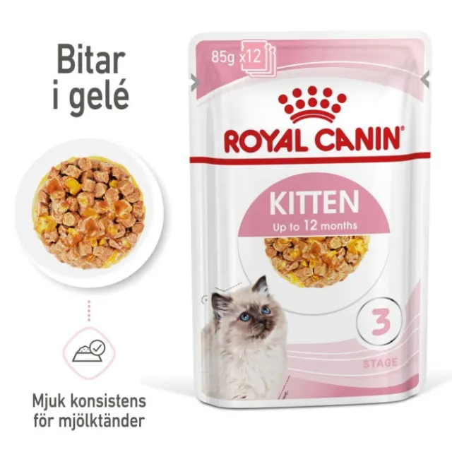 Royal Canin Kitten Jelly våtfoder för kattunge 12x85 g
