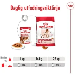 Royal Canin Medium Adult Gravy våtfoder för hund 10x140g
