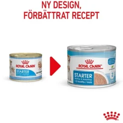 Royal Canin Mother & Babydog Starter Mousse våtfoder för hund och hundvalp 195 g