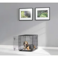 Savic Dog Cottage Hundbur Metall Svart
