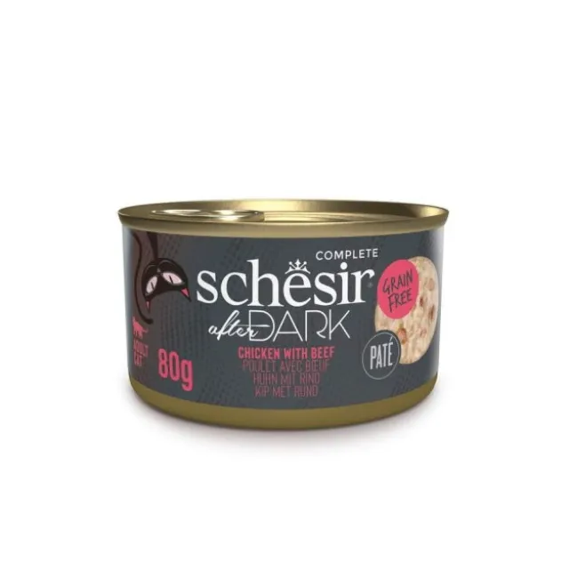 Schesir Cat Adult After Dark Paté Chicken & Beef 80 g