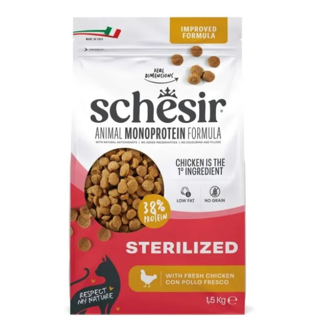 Schesir Cat Adult Animal Monoprotein Formula Sterilized Chicken
