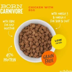 Schesir Cat Adult Born Carnivore Chicken & Egg