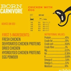 Schesir Cat Adult Born Carnivore Chicken & Egg