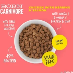 Schesir Cat Adult Born Carnivore Chicken, Herring & Salmon