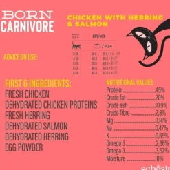 Schesir Cat Adult Born Carnivore Chicken, Herring & Salmon